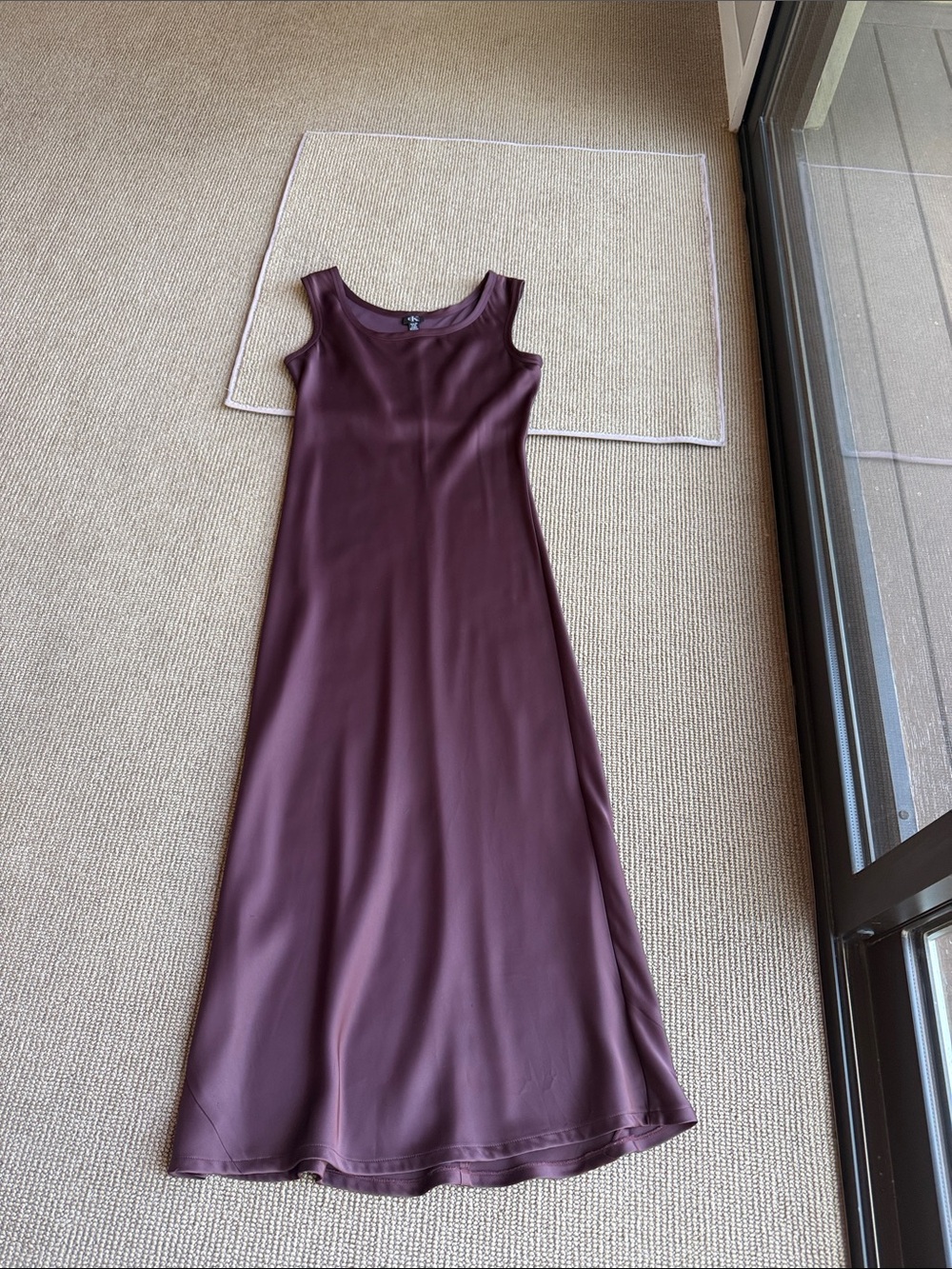 Calvin Klein Sleeveless Plum Maxi Dress